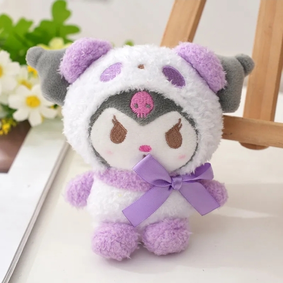 Kuromi and My Melody plush keychains - Picture 2 of 3